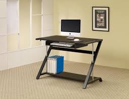 Available in black and white colors. Mallet Collection Contemporary Black Computer Desk 800222 Home Office Desks 209 Furniture Ca