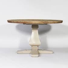 table ronde baroque pied central en bois taupe table ronde bois table a manger table