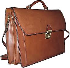 Cartable En Cuir 2 Soufflets 63025 Marron Amazon Fr Vetements Et Accessoires Cartable Cuir Cartable Cuir