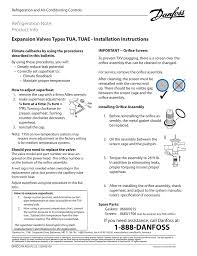 Danfoss Tua And Tuae Series Installation Guide Manualzz Com