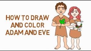 I like the drawing, but your description regarding the event of adam and eve is slightly innacurate. How To Draw And Paint Adam Eve Adam And Eve Youtube