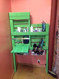 Services salon voila is a salon in carefree, az 85377. I Needed A Space Efficient Work Station In My Room I Rent At Azarra Salon Voila I Made A Funky Functional Wood Pa Shabby Chic Bathroom Workstation My Room