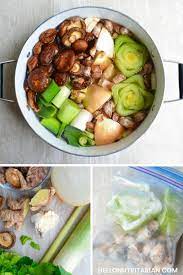 Low Sodium Shiitake Ginger Broth Hello Nutritarian Recipe Asian Recipes Whole Food Recipes Raw Food Recipes