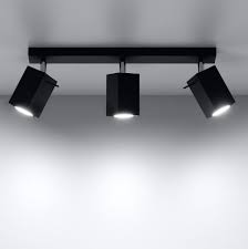 Unsere deckenstrahler lassen dir jede menge freiheit. Led Deckenstrahler Schwarz Schwenkbar 3 Flammig Inkl Led Warmweiss Wohnlicht