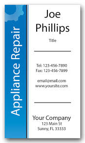 What days are 123 appliance repair open? Professional Appliance Repair Business Cards Printit4less