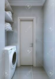 On the other side, you must apply cold water for washing clothes with darker shades. Laundry Room In Cold Colors White Washing Machine 3d Render Stock Photo Picture And Royalty Free Image Image 50514608