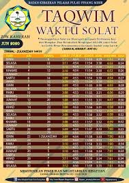 Waktu doa hari ini di pulau pinang akan bermula pada 06:00 (matahari terbit) dan selesai di 20:40 (isyak). Makluman I Badan Kebajikan Pelajar Pulau Pinang Mesir Facebook