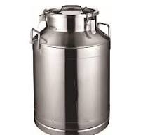 Amazon.com: WSHA 15L-60L Stainless Steel Milk Container Keg Milk Pail  Barrel Shipping Can Milk Bucket with Sealed Lid for Liquid Storage Dairy ...