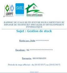 Telecharger Cet Rapport De Projet De Fin D Etude Gestion De Stock Pdf Gestion De Stock Magasin Gestion D Developpement Informatique Rapport De Projet Gestion