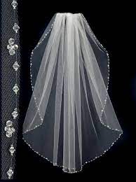 Wedding Veil With Crystal Bead And Rhinestones Edge Lace Wedding Dress Country Wedding Gowns Online Wedding Veils