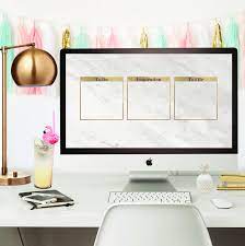 Free Marble And Gold Desktop Wallpaper Organizer Desktop Wallpaper Organizer Desktop Organization Marble Desktop Wallpaper