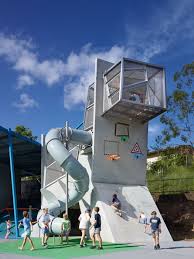 Frew Park Arena Play Structure Milton Brisbane Australia Designed By Guymer Bailey Landscape The Playwo Igrovye Ploshadki Dizajn Igrovoj Ploshadki Landshaft