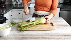 Cut the tops off the fennel bulbs, chop 2 tablespoons of the fronds and set aside. How To Prepare Fennel With Video It S A Veg World After All