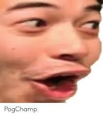 Pogchamp refers to an emote , a small image used in chats on the video game streaming platform twitch, used to express shock, surprise, or excitement. á… Pogchamp Meaning Origin Of The Emote Slanglang