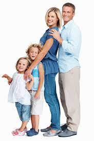 Happy Family Standing In Row Family Posing Fun Family Portraits Family Portrait Poses