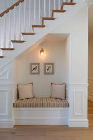 Cozy Reading Nook Staircase In Living Room Home Stairs Design Home Room Design