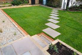 How to make stamped garden stepping stones. How To Lay A Stepping Stone Walkway True Value