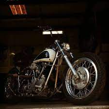 42 H D Knucklehead Chopper With Nickel Plated Frame Bsa Front Drum On 19 Boranni Rim Harley Davidson Motorcycles Motorcycle Harley Davidson