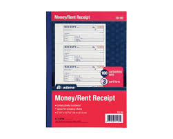 To create a receipt, landlords can use a standard receipt book or generate a printable rent receipt with accounting. Adams Money Rent Receipt Book Carbonless 3 Part 100 St Bk