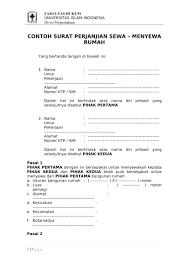 Ramai di antara kita memerlukan dokumen surat perjanjian sewa rumah sama ada sebagai pemilik rumah mahupun penyewa. Doc Download Contoh Surat Perjanjian Sewa Rumah Format Word