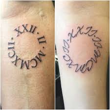 A tattoo artist will add their own flair to script with elegant, flowing, curving lines. 1001 Ideas For A Simple But Meaningful Roman Numeral Tattoo
