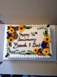 Birthday Floral Sheet Cake Designs Fall Flowers Anniversary 1 2 Sheet Cake Sunflower Birthday Cakes Fall Birthday Cakes Birthday Sheet Cakes