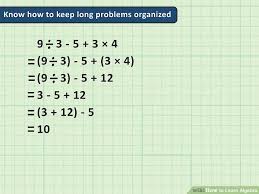 How To Learn Algebra With Pictures Wikihow