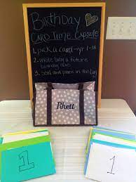 Birthday Card Time Capsule Future Birthday Cards For Baby Guests Fill Out Cards For Baby To Open Fun Baby Shower Games Baby Boy Shower Baby Shower Woodland