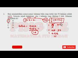 Ternyata terjadi kekeliruan, ada 1 halaman yang dihitung 2 kali. Beni Menjumlahkan Nomor Nomor Halaman Sebuah Buku Yang Terdiri Dari 40 Halaman Adalah 851 Berbagai Buku