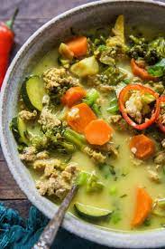 Immunity-boosting Ground Turkey Soup With Turmeric And Ginger - The Roasted Root Ground Turkey Soup Turkey Soup Turkey Soup Recipe