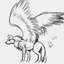 1024x725 wolf pictures to color with coloring wolf wolf color page coloring. Images Of Easy Anime Wolf With Wings Drawings
