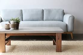 Montgomery round concrete stone outdoor coffee table. Concrete Coffee Table Vega Furniture Maison