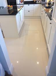 white polished porcelain floor tiles