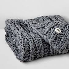 Black And White Throw Blanket Australia Ugg Oversized Knit Blanket 50 X 70 Oversize Knit Blanket Knitted Blankets Uggs