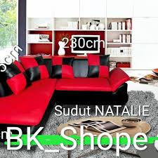 Jual Sofa Tamu Sudut Kombinasi Warna Merah Hitam Garansi Busa Dan Per Kota Medan Bunkim Shop Tokopedia Pembayaran mudah, pengiriman cepat & bisa cicil 0%.
