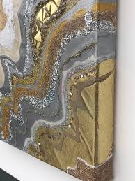 Shop for geode wall art from the world's greatest living artists. 12 X 12 Geode Resin Art Etsy Resin Art Painting Resin Art Geode Art