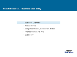 Reckitt Benckiser A Business Case Study Finance Department May Ppt Download