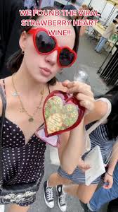 We found it at the Union square market in nyc #nyc #dayinmylife  #strawberrywine #heartwine #fyp