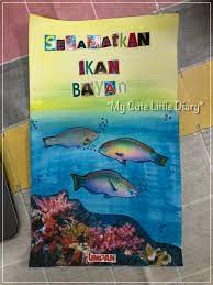 Psv tahun 5 pendidikan seni visual unit 2 sayangilah habitat kita poster selamatkan ikan bayan. My Cute Little Diary Projek Seni Poster Dan Montaj Tahun 5