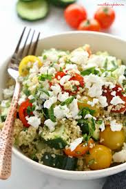 Try this santa fe low carb chicken. Greek Couscous Salad Lunch Bowls Meal Prep The Busy Baker
