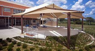 Our commercial shade sails are extremely durable structures that offer high uv protection, making shade sails also create pleasant and cool seating areas, making them great picnic areas or a. Fabric Sail Shade Structures For Sun Protection At Playgrounds Schools Pools Sports Fields