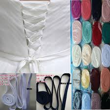 Bustle up having a seamstress install a secure bustle will help with ordinary movement and dancing, butler says. Wedding Formal Occasion Replacement Tie Lace Up Ribbons For Wedding Dress Gown Back Corset Colors 137 Specialty