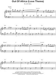 Baixar musicade what is love / fundo de amor e de coração sem emenda — vetor de stock. Out Of Africa Sheet Music Downloads At Musicnotes Com Download De Musicas Musica E Download