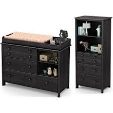South Shore Furniture Little Smileys Changing Table And Shelving Unit With Drawers Grey Changing Table Dresser Baby Furniture Sets Baby Changing Tables