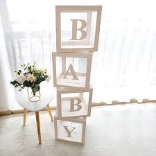 Related:baby name wall letters baby shower letters. 26 Alphabet Letter Baby Shower Box Diy Reusable Gift Balloon Boxes For Party Decorations Buy Love Baby Blocks Design For Boys Girls Baby Shower Birthday Wedding Party Supplier Baby Shower Chocolate Boxes Product