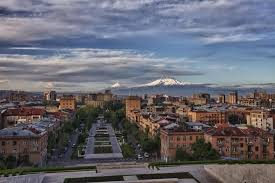 Yerevan Ararat From Cascade Complex Cool Places To Visit Armenia Travel Travel