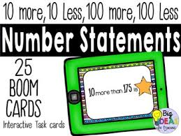More Or Less Than Number Statement Digital Boom Cards