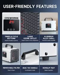 Amazon.com: CREWORKS Digital Ozone Generator, 25000 mg/h High Capacity  Ozone Machine for Car Home Smoke Pet Odor Removal, Commercial Ozone Odor  Eliminator Air Purifier with Adjustable Settings for 3200 sq ft Room :