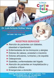 Los coronavirus son una familia o grupo muy común de virus que afecta tanto humanos como animales, y que en las personas puede provocar diferentes enfermedades, desde un resfriado hasta un síndrome respiratorio grave (neumonía con falla respiratoria). Clinica Carita Feliz Medicina Interna Caritafeliz Nuestro Doctor Luis Nunez Viera Especialista En Medicina Interna Y Cuidado Intensivos Brinda Los Siguientes Servicios Atencion De Pacientes Con Diabetes Obesidad E Hipertension Dolores