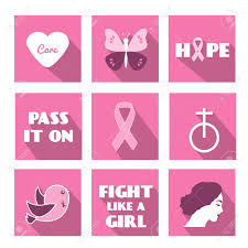 Maybe you would like to learn more about one of these? Breast Cancer Awareness Month Vector Icons In Flat Style With Long Shadows Slogan Phrases And Symbols Of Pink Ribbon Hope And Etc For Web Applications Stickers And Other Business Royalty Free Cliparts